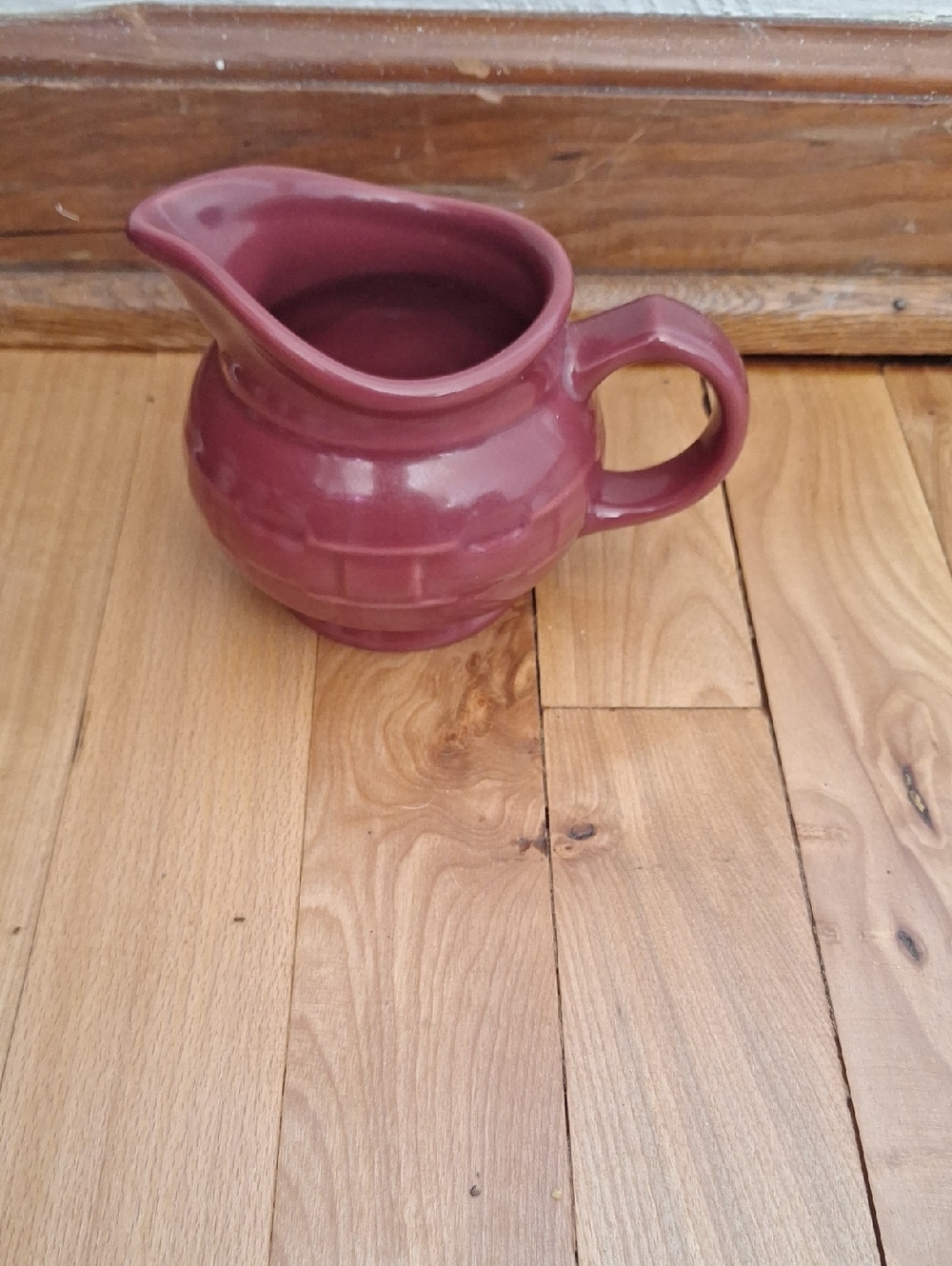 Longaberger Plum Ceramic Pitcher